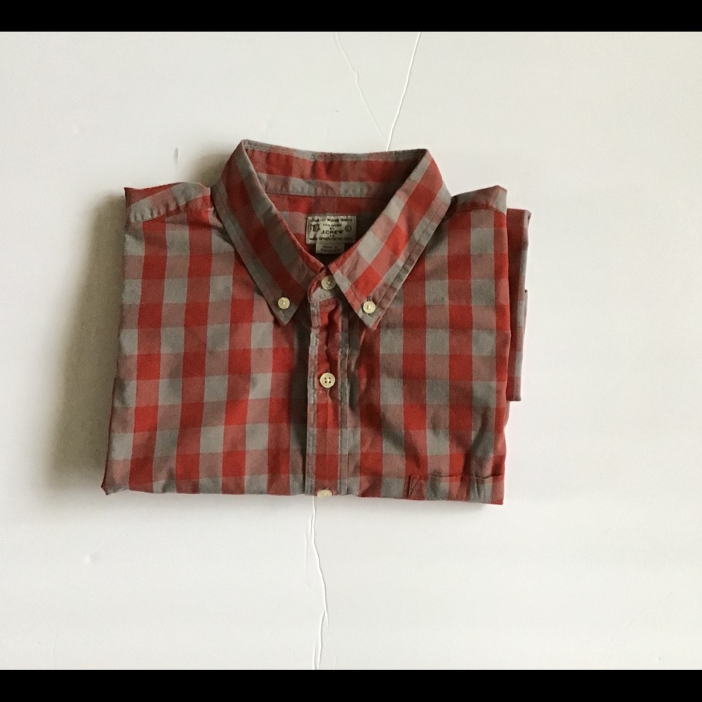 J CREW PLAID LONG SLEEVE SHIRTS SIZE L
